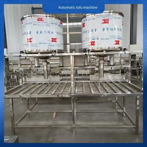 Commercial Tofu Molding Machine, Small and Medium-sized Bean Product Equipment, Stainless Steel Pneumatic Press With Technical Support thumbnail-1