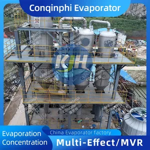 Automatic Skid-Mounted MVR Evaporator for Wastewater Treatment With 304L Construction thumbnail-1