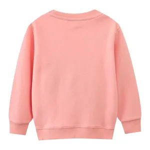 Girls' 100% Cotton Unicorn Embroidered Crewneck Sweatshirt thumbnail-2