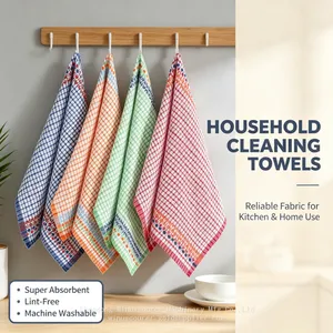 Microfiber Kitchen Towels Dish Rags Soft Lint‑Free Absorbent Cleaning Cloths for Counter Dishes Sink thumbnail-4