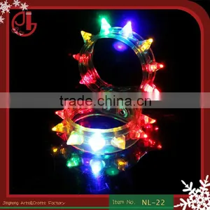Multi Colors Night Glow Light Festival Items Led Party Kids Toy Wristband Christmas Light Up Led Flashing Bracelet thumbnail-1