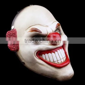 In-stock 2015 High Quality Resin Halloween Party Mask Props Clown Payday 2 Red Nose thumbnail-2
