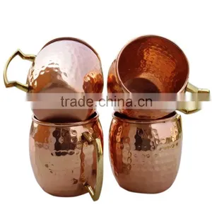 16oz/18oz Copper Tisan Barrel Hammered Copper Moscow Mule Mug/Copper Mug Quality Choice thumbnail-2