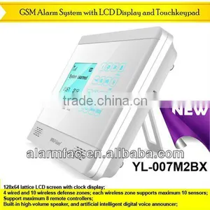 Quad-band 99 Zone Wireless GSM Home Burglar Alarm System With Door/window Sensor(YL-007M2BX) thumbnail-1