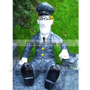 Granite Postman Statue for Headstone thumbnail-1