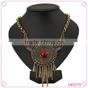 Hot Sale New Deisgn National Style Necklace Heavy Pendant Necklace Gemstone Jewelry thumbnail-1