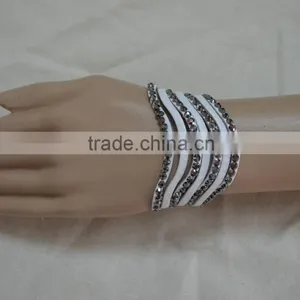 Wholesale Multi Stripped Genuine Leather Bracelets thumbnail-1
