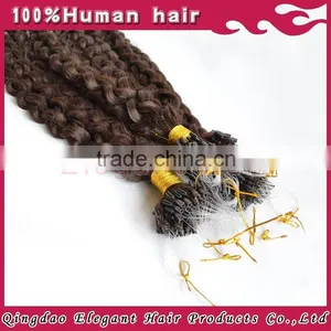 2015 Hot Sales Kinky Curly Micro Loop Hair Extension ,brazilian Human Hair Wholesale thumbnail-4