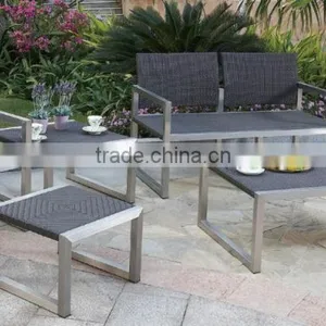 Hot Selling Stackable Outdoor Garden Wicker Rattan Chair thumbnail-1