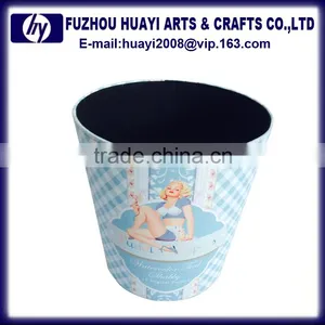 Hotel Room Waste Bin Leather Recycling Waste Paper Bin Recycling thumbnail-5