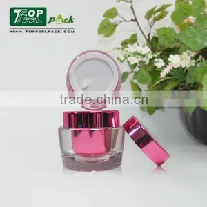 China Manufacturer 15g 30g 50g Metallized Red Plastic Jar for Facial Cream Eye Cream thumbnail-4