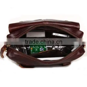 Brown Men's Genuine Leather Cowhide Messenger Shoulder Waist Bag Bum Bag thumbnail-6