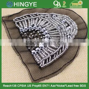 Wholesale High Quality Handmade Beaded Applique for Clothing Decoration NH-002 Quality Choice thumbnail-3