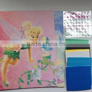 Sticky Mosaic by Numbers Kids Toy .Holiday Decoration & Gift.sticky Mosaics,Fairies Mosaic.kids DIY Craft Kit- thumbnail-1