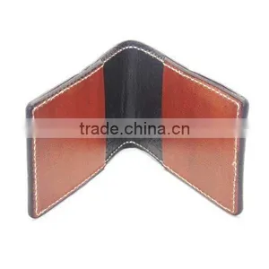 Promotion Handmade Fashion Custom Men's Leather Wallet With Money Clip thumbnail-3