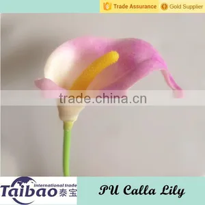 Wedding Bouquet Usage Single Stem Artificial PU Calla Lily Flower thumbnail-1