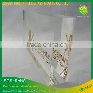 Acrylic Logo Display Blocks Stand thumbnail-4