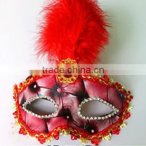 Fashion Beautiful Mask Party With Feather for Halloween MK-1021 thumbnail-1