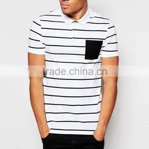 One Black Pocket Custom Polo T Shirt thumbnail-1