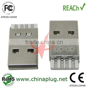 Nickel USB 2.0 Type Micro USB Male Connector thumbnail-1