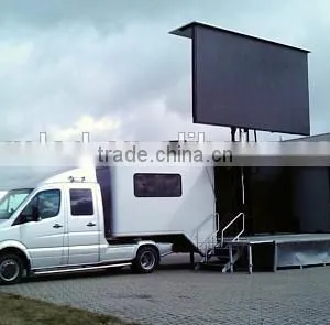 HD Mobile LED Outdoor Display Screen Advertising Trailer thumbnail-1