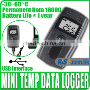 USB High Accuracy 16000 Points Temperature Data Logger Datalogger Temp Recorder thumbnail-1