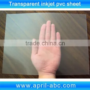 A4 0.3mm Thickness Transparent Inkjet Printing Pvc Plastic Sheet id Business Card Materials thumbnail-1