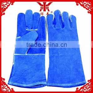 Different Types and Different Color Long Welding Leather Gloves thumbnail-1
