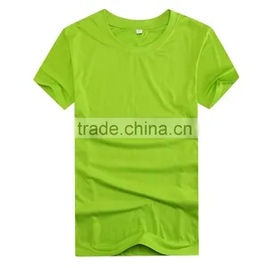 2016 Guangzhou LuoQi 160g Polyester Cotton O-neck Short Sleeve Print Cheap Promotion Custom Blank t Shirt thumbnail-4