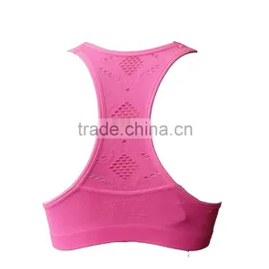 Seamless Breathable Mesh Yoga Vest Bra Women thumbnail-3