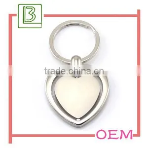 Custom Design Swiveling Heart Shaped Keychain thumbnail-1