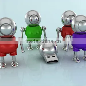 Cool Shape Metal Robot Usb Flash Drive thumbnail-1