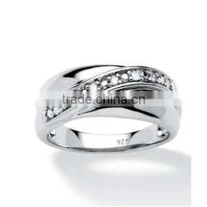 With Rhinestone Silver Wedding 925 Ring thumbnail-1