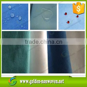 Sms Nonwoven Fabric Meltblown pp Non Woven Fabric/ligh Blue Sms Non Woven Fabric for Disposable Surgical Gowns thumbnail-4