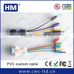 OEM Cheap Special Promotional Gifts Custom Shape 6 in 1 Charging Cables for Mobile Phones Wholesale Mobile Charger Cables thumbnail-1