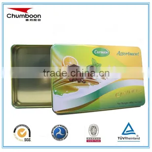 Metal Material and Tinplate Metal Type Candy Box With Pvc Window on Top thumbnail-1