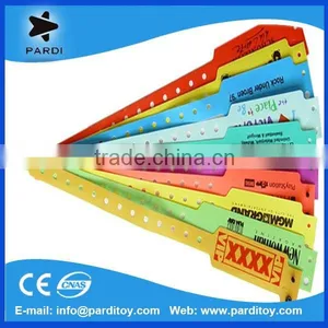 2015 Hot Door Entry PVC Plastic ID Vinyl Wristbands Bracelets thumbnail-1