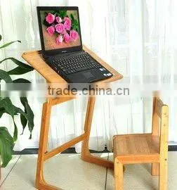 Adjustable Bamboo Compute Desk thumbnail-1
