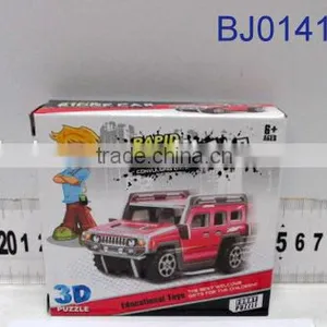 Hot Sell Plastic Assembled Toy Car 3D Puzzle DIY Racing Car Toy thumbnail-3
