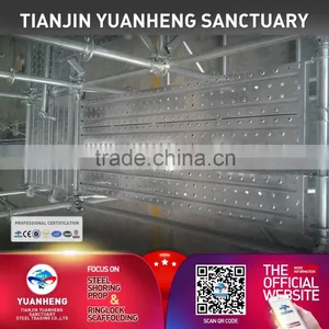 Width 210/230/240/250 Zinc Galvanized Metal Scaffolding Plank For Sale thumbnail-1