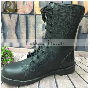 Hot Sale Black Leather Army Military Combat Tactical Boots for Man thumbnail-3