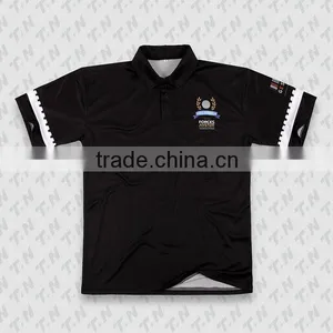 Cheap Uniform Polo Shirts, Custom Polo Shirts, Slim Black Polo Shirt thumbnail-1