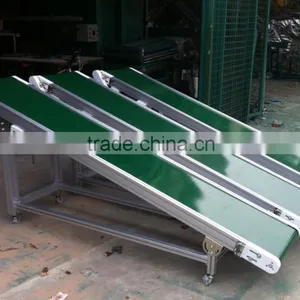 Aluminum Type Speed Adjustable Horizontal Movable Belt Conveyor thumbnail-1