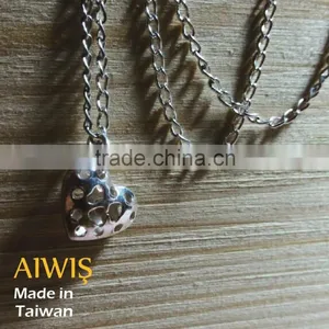 New Creative Design Dotted Heart Silver Necklice Jewelry thumbnail-5