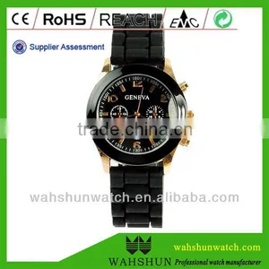 Analog Japan Movement Silicone Fancy Ladies Geneva Watch thumbnail-1