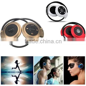 Wireless Headphone New Mini 503 Neckback Sport Bluetooth Handsfree Stereo Headset Earphone TF Card Slot+FM Radio thumbnail-3
