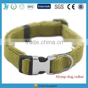 LF High Quality Natural Hemp Dog Collar Soft Lint Collars thumbnail-1