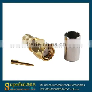 Sma Plug Straight rf Connector Crimp LMR240 thumbnail-1