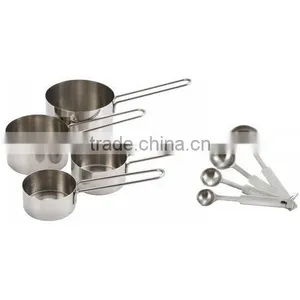 Stainless Steel Measuring Spoon and Measuring Cups Set thumbnail-3
