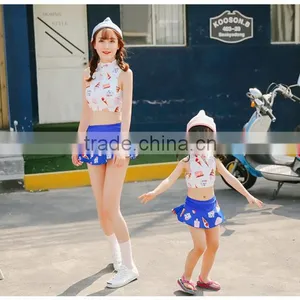 Summer Lycra Swimwear Snorkeling Jumpsuits Swim-shirt Parent-Child Holiday Shirt thumbnail-5